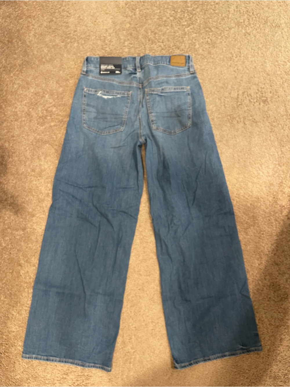 American Eagle Outfitters Men's Blue Bootcut Jeans - Back View